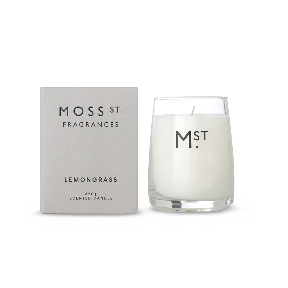 Lemongrass - Large Glass Candle Jar